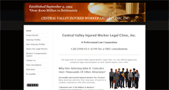 Desktop Screenshot of centralvalleyinjuredworker.com